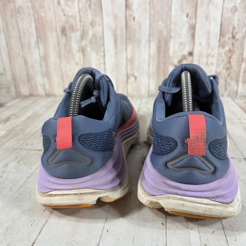 Hoka Gaviota 5 Womens 9B Navy Lilac Running Shoes 1134235-ARP Stability Sneaker